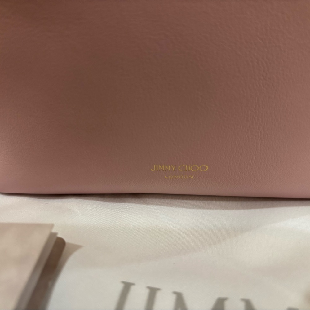 Jimmy Choo Blush Pink Bon Bon Bucket Bag - Picture 3 of 7